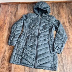 London Fog Light Weight Packable Down Jacket Blue Sz M